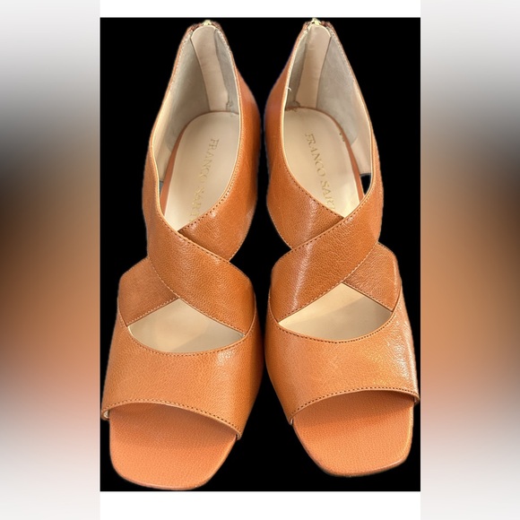 FRANCO SARTO WEDGE STACKED HEELS, SZ 8 US - Picture 8 of 11